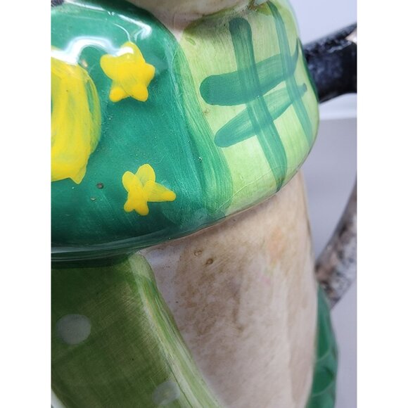 Vintage Christmas Santa Bear With‎ Cardinal and Red Lantern Decorative Pitcher - Picture 12 of 15